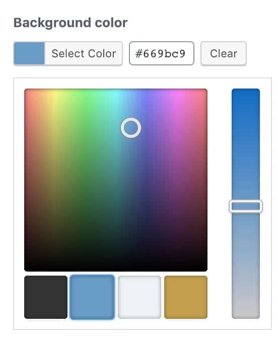 The ACF color picker